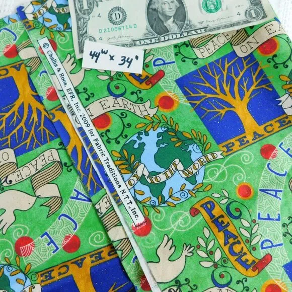 Christmas Holiday Fabric Lot 2.5 pounds Blues 22 pcs, Scraps & Yards Quilting - Picture 7 of 16